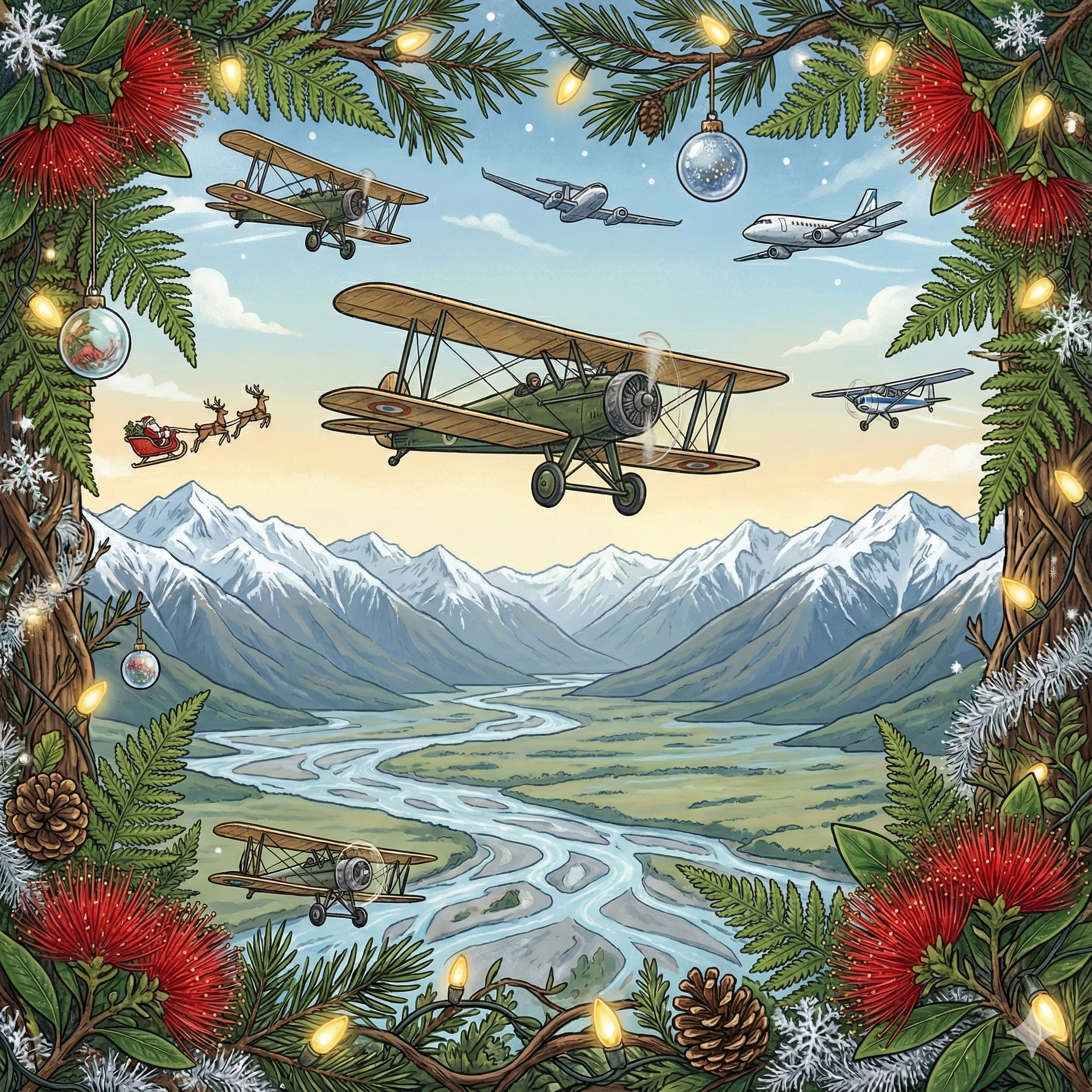 Flight over Canterbury